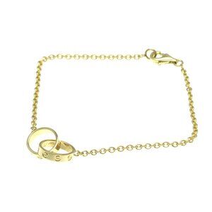 CARTIER 18k Yellow Gold Love Charm Bracelet